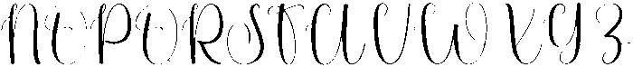 Beauty Handwriting Regular otf (400) Font UPPERCASE