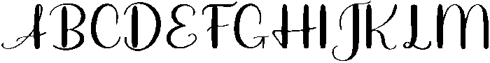 Beauty Handwriting Regular otf (400) Font UPPERCASE