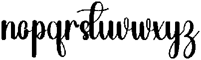Beauty Handwriting Regular otf (400) Font LOWERCASE