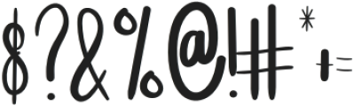 Beauty Handwritting Regular otf (400) Font OTHER CHARS