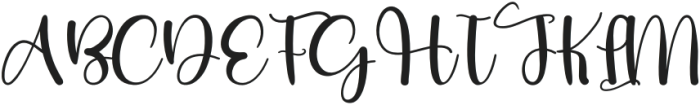 Beauty Handwritting Regular otf (400) Font UPPERCASE