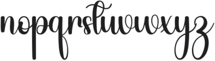 Beauty Handwritting Regular otf (400) Font LOWERCASE