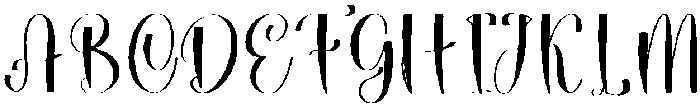 Beauty Kindness Regular otf (400) Font UPPERCASE
