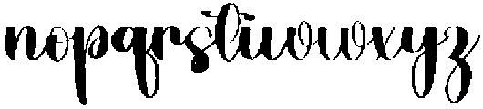 Beauty Kindness Regular otf (400) Font LOWERCASE