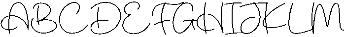 Beauty Nature Regular otf (400) Font UPPERCASE