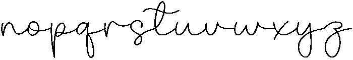 Beauty Nature Regular otf (400) Font LOWERCASE
