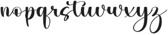 Beauty Nature Regular otf (400) Font LOWERCASE