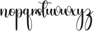 Beauty Night Regular otf (400) Font LOWERCASE