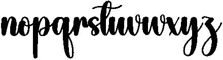 Beauty Regular otf (400) Font LOWERCASE