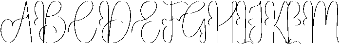 Beauty Regular otf (400) Font UPPERCASE
