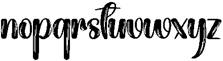 Beauty Regular otf (400) Font LOWERCASE