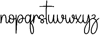 Beauty Regular otf (400) Font LOWERCASE