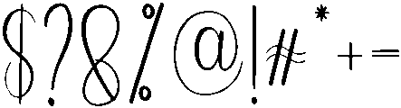 Beauty Regular otf (400) Font OTHER CHARS