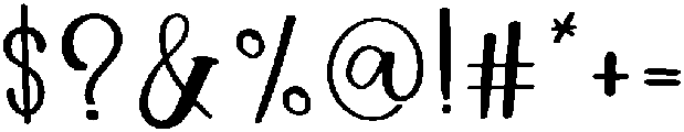 Beauty Regular otf (400) Font OTHER CHARS