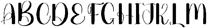 Beauty Regular otf (400) Font UPPERCASE