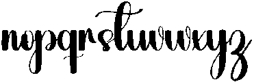 Beauty Regular otf (400) Font LOWERCASE