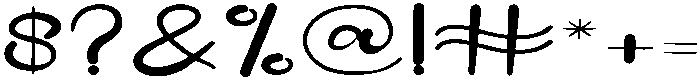 Beauty Regular otf (400) Font OTHER CHARS