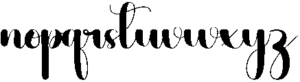 Beauty Regular otf (400) Font LOWERCASE