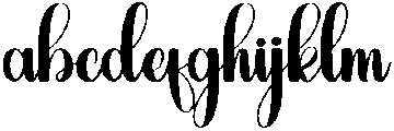 Beauty Regular otf (400) Font LOWERCASE