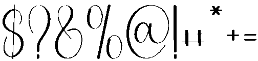 Beauty Regular otf (400) Font OTHER CHARS