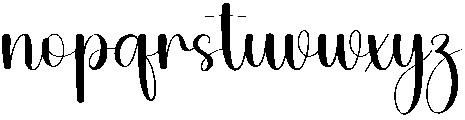 Beauty Regular otf (400) Font LOWERCASE
