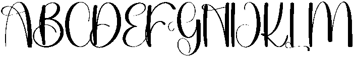 Beauty Regular otf (400) Font UPPERCASE