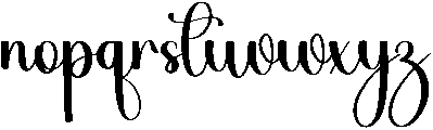 Beauty Regular otf (400) Font LOWERCASE