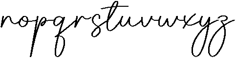 Beauty Regular otf (400) Font LOWERCASE