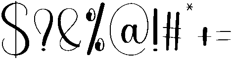 Beauty Regular otf (400) Font OTHER CHARS