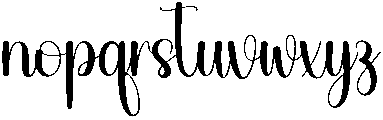 Beauty Regular otf (400) Font LOWERCASE