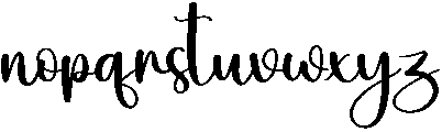 Beauty Regular otf (400) Font LOWERCASE