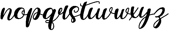 Beauty Regular otf (400) Font LOWERCASE