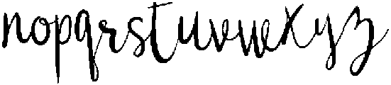 Beauty Script otf (400) Font LOWERCASE