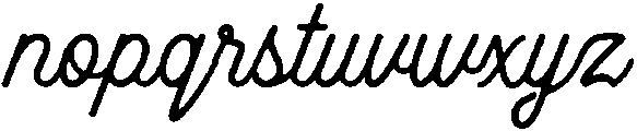 Beauty Script otf (400) Font LOWERCASE