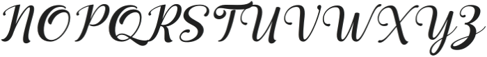 Beauty & Shine Italic otf (400) Font UPPERCASE