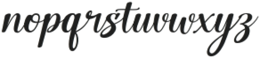 Beauty & Shine Italic otf (400) Font LOWERCASE