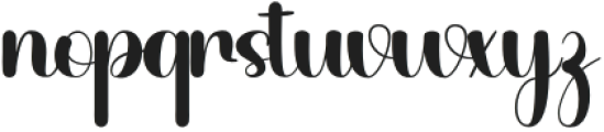 Beauty Signature Regular otf (400) Font LOWERCASE
