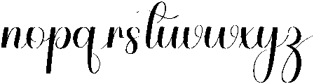 Beauty Signature Regular ttf (400) Font LOWERCASE