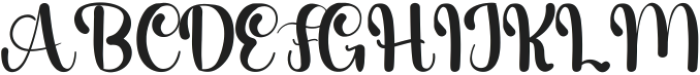 Beauty Signature Regular ttf (400) Font UPPERCASE