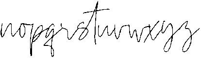 Beauty Signature otf (400) Font LOWERCASE