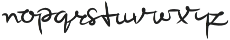 Beauty Signature otf (400) Font LOWERCASE