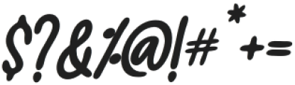 Beauty Thalita Bold Italic otf (700) Font OTHER CHARS