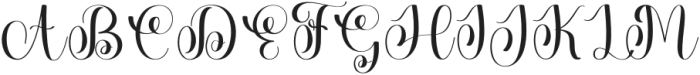 Beauty Writing Regular otf (400) Font UPPERCASE