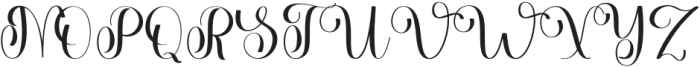 Beauty Writing Regular otf (400) Font UPPERCASE