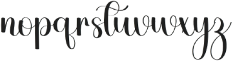 Beauty Writing Regular otf (400) Font LOWERCASE