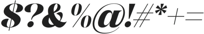 BeautyBalichot-Italic otf (400) Font OTHER CHARS