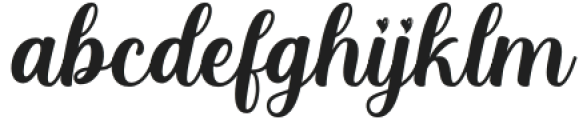 BeautyGolden-Regular otf (400) Font LOWERCASE