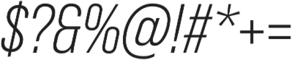 Bebas Neue Pro Book Italic otf (400) Font OTHER CHARS