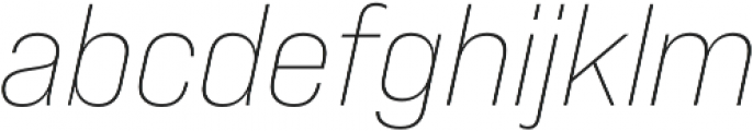 Bebas Neue Pro Expanded Light Italic otf (300) Font LOWERCASE