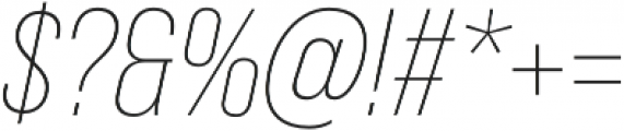 Bebas Neue Pro Light Italic otf (300) Font OTHER CHARS